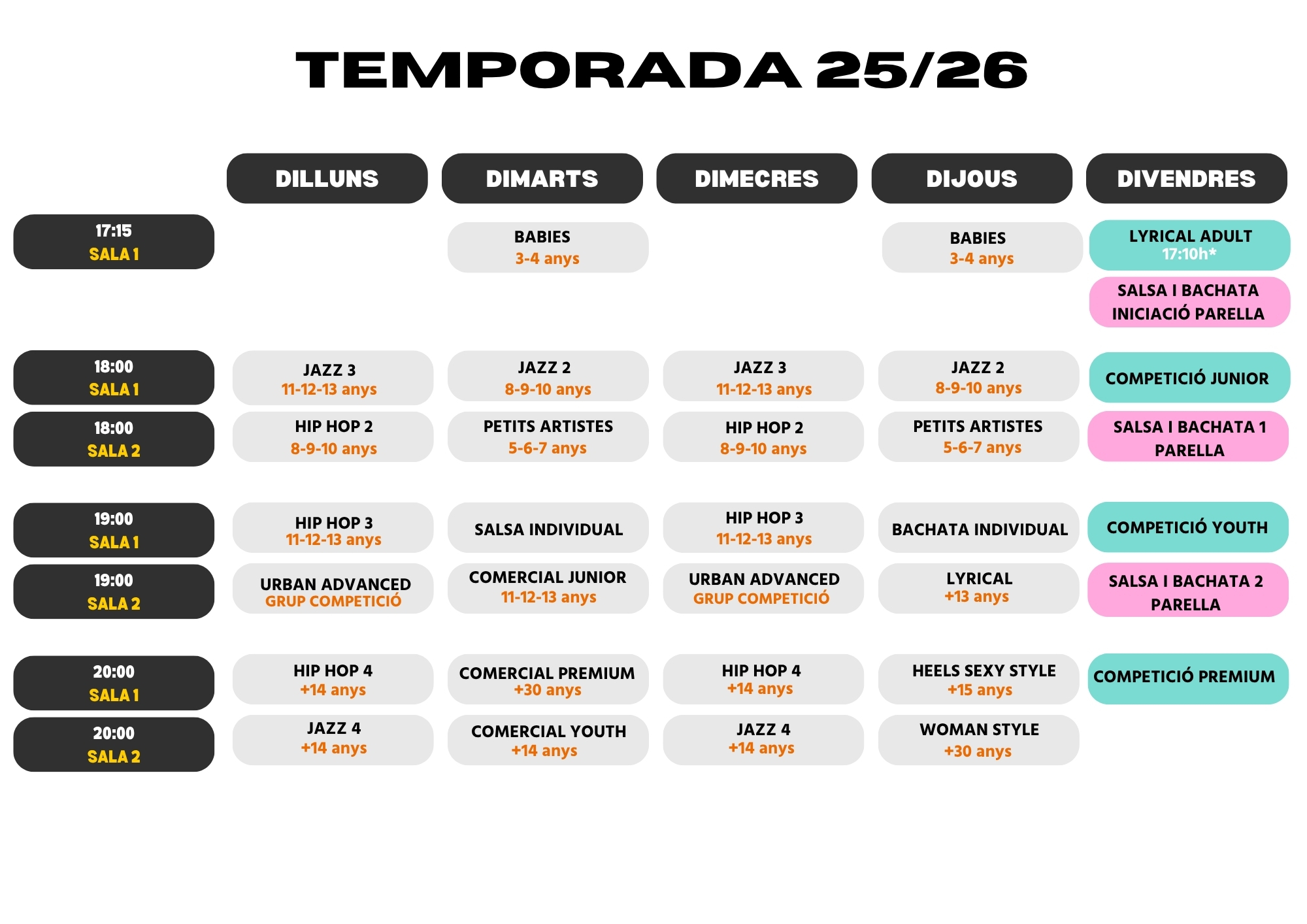 Clases de baile en Cerdanyola para todas las edades